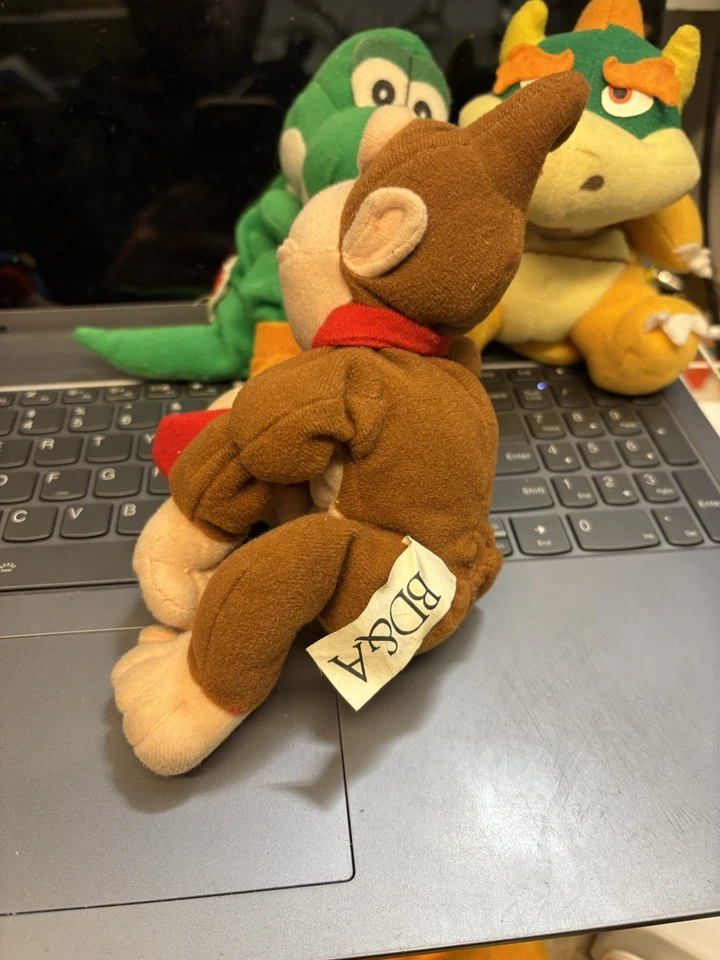 Pelúcia N64 BD&A 1997 Super Mario, Donkey Kong, Bowser, Yoshii proprietário original - Imagem 3 de 4