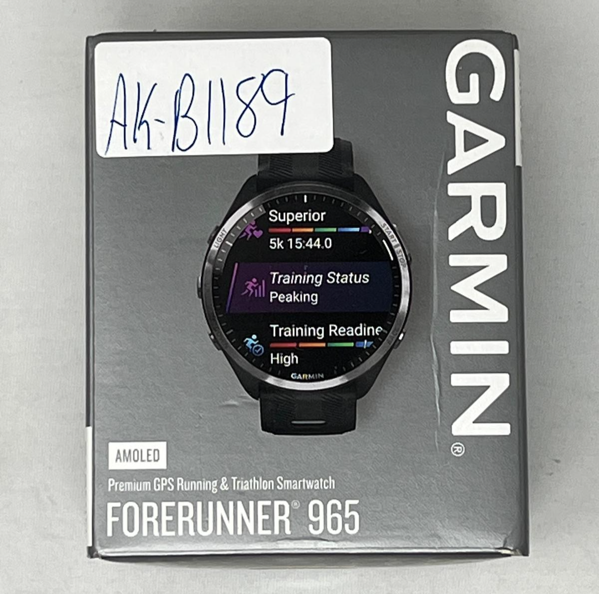 Garmin Forerunner 965 Unisex Smartwatch - Black (010-02809-00
