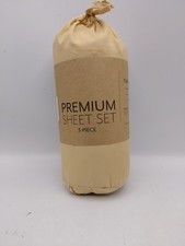 Premium Sheet Set 3 Piece Set Twin XL Sheet Set Gold
