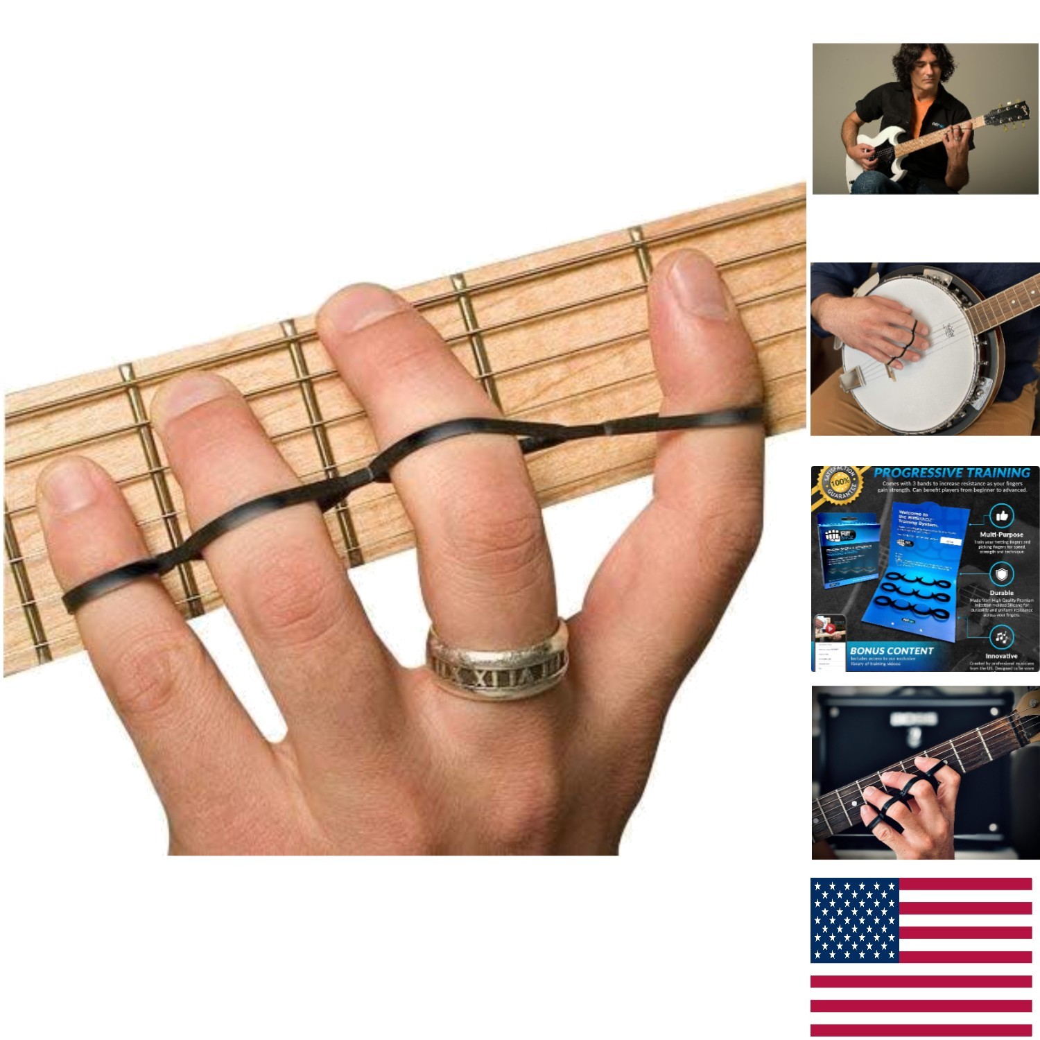 Set Of 3 For Guitar & Piano Finger Strength