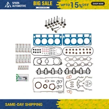 Full Gasket Set Intake Exhaust Valves Fit Chevrolet Colorado Express GMC 4.8 5.3
