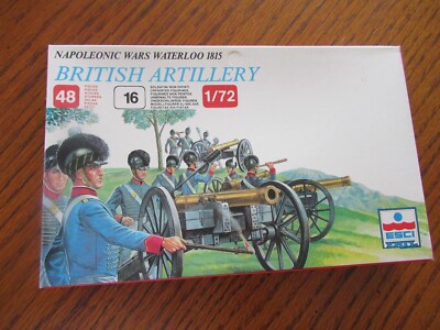 Esci #233 British Artillery Waterloo 1815 1/72 48 pc Figures MIB