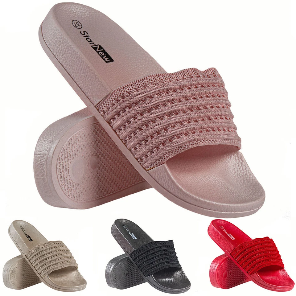 Ladies Womens Slip On Casual Flat Summer Sandals Holiday Mules Shoes Flip Flops - Image 1 of 1