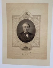 Thomas Edison - Engraving on Rice Paper