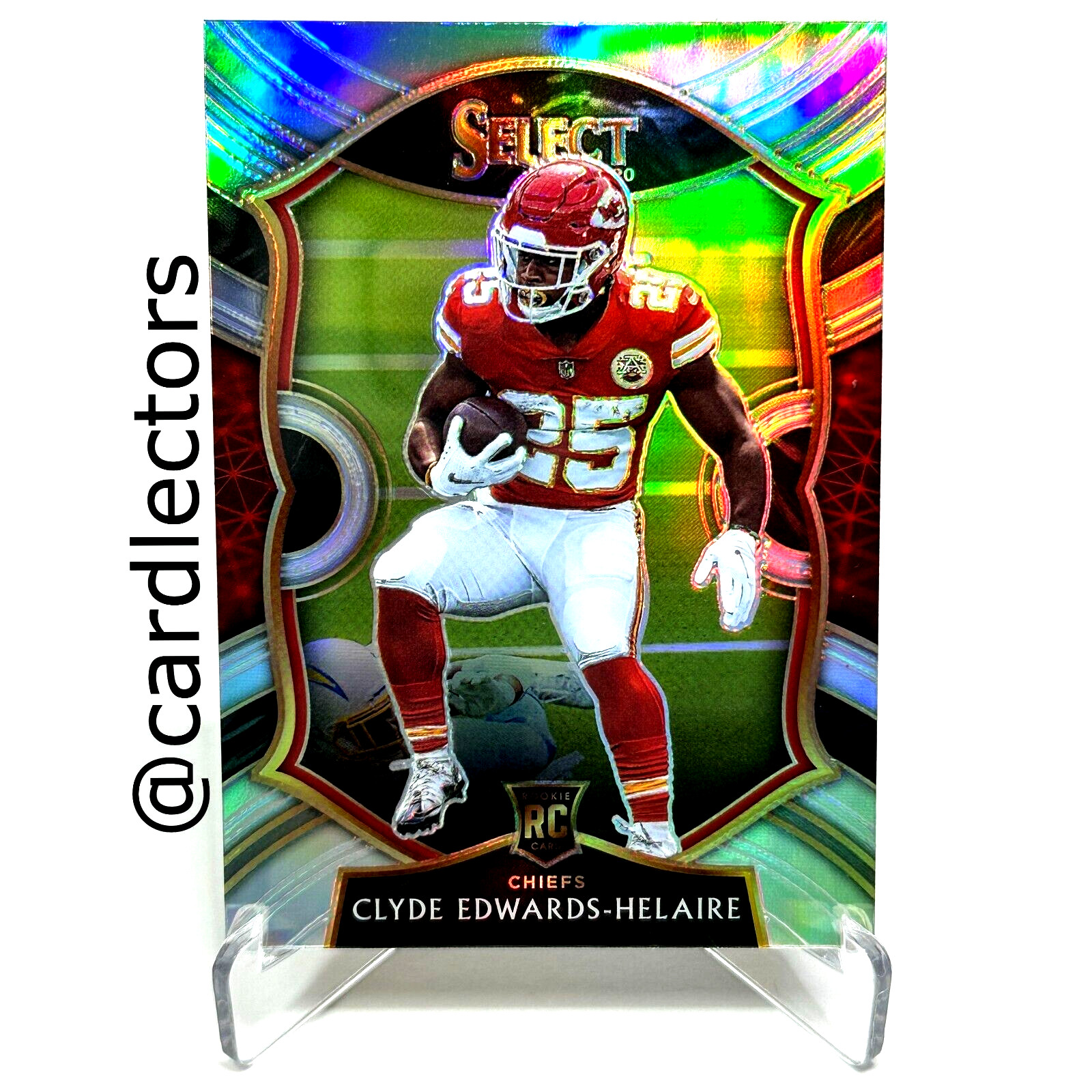 2020 Panini Select CLYDE EDWARDS-HELAIRE #54 RC Concourse Silver PRIZM SP CHIEFS