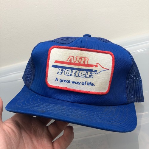 Vintage Air Force Hat. Blue Snapback 