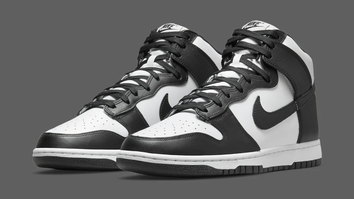 nike dunk high black and white 2021