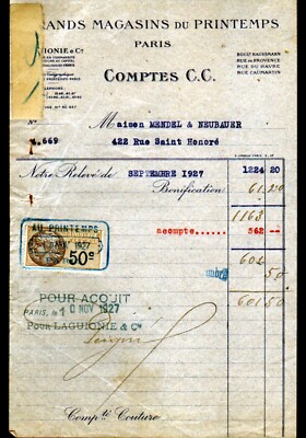 PARIS (IX°) GROSSHÄUSER IM FRÜHLING ''LAGUIONIE'' 1927