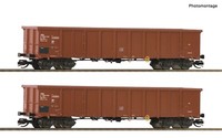 Tt 2Tlg. Set Offene GüTerwagen Csd Ep.Iv Roco 6680015 Neu