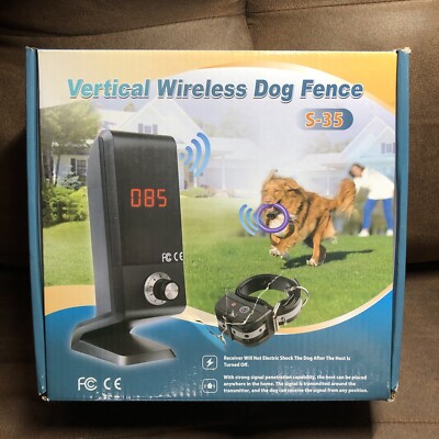 Vertical Wireless Dog Fence Pet Containment System -Vibrate/Electric For 2 Dogs