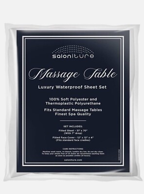 Saloniture Massageliege Luxus Mikrofaser Gesichtsauflage Bezüge 4er Pack