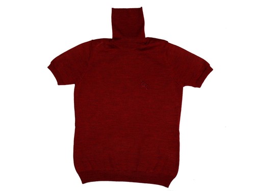 Romeo Sarti Made in Italy 60% OFF Dolcevita Red Lady Zegna Baruffa Cashwool® - Picture 3 of 4