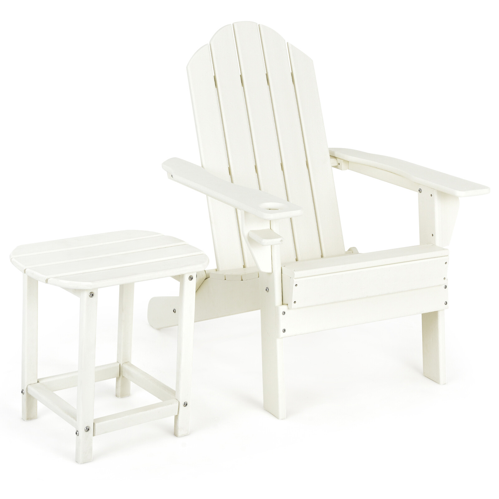 Patiojoy Patio 2PCS Adirondack Chair Side Table Set Outdoor Chair Set with End 6554719673788 eBay