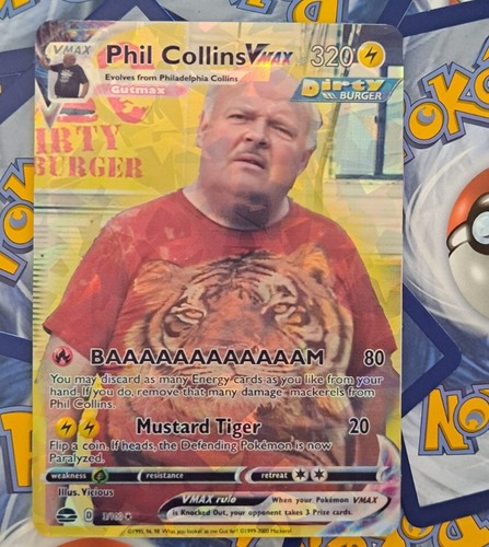 Phil Collins Pokemon Card Mustard Tiger TPB - Picture 1 of 5