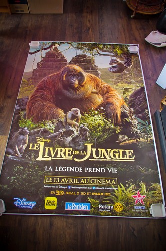 JUNGLE BOOK A French Shelter Rolled D/S Vintage Movie Poster Original 2016