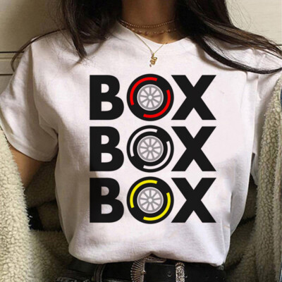  ️   ¡Pit Stop! Camiseta Femenina F1 ''Box Box Box''     El mejor regalo  