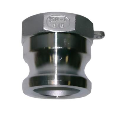 Edelstahl Camlock Fitting - Teil A - Stecker Adapter X Buchse BSPP