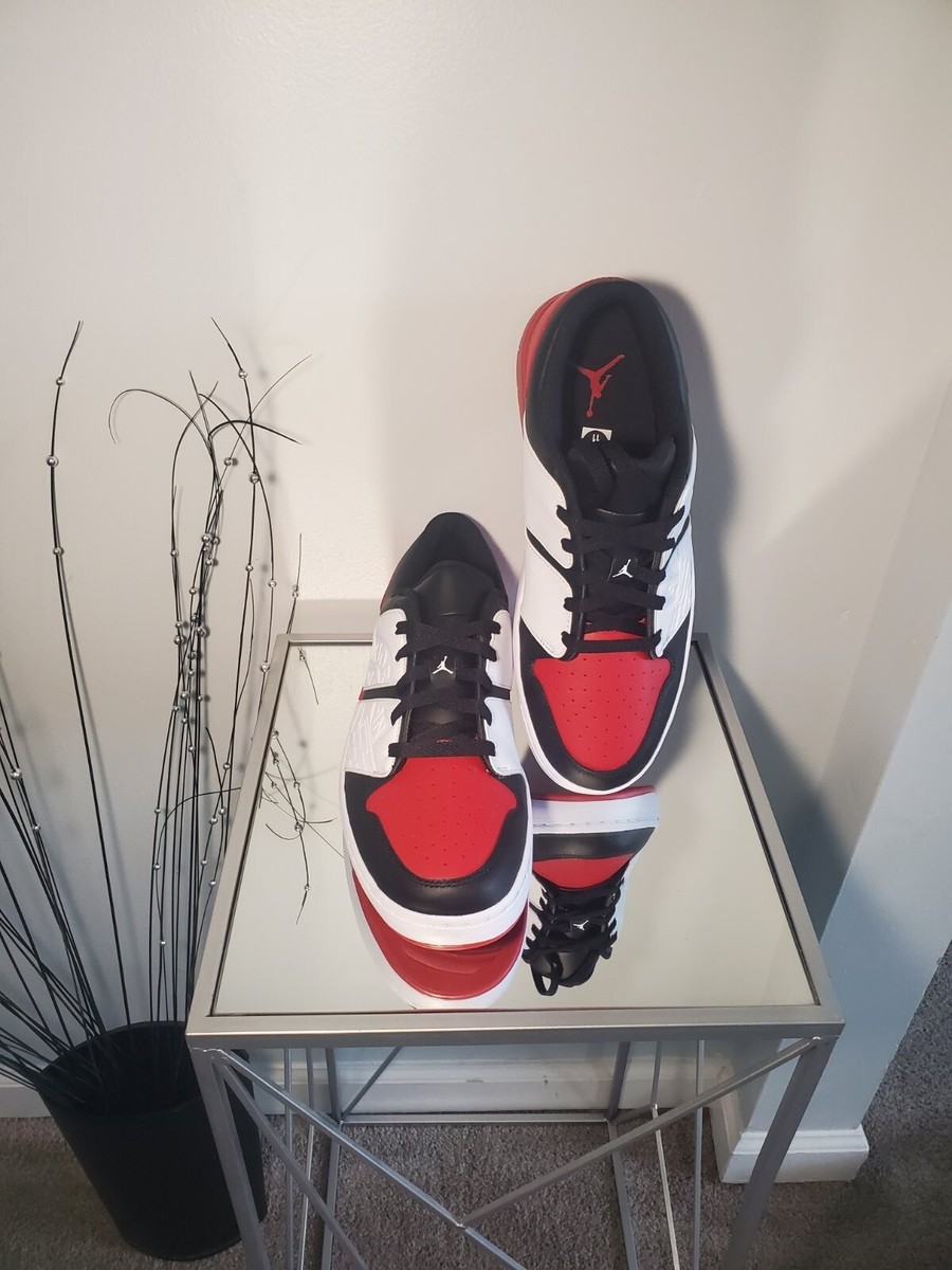 ★Nike Jordan Nu Retro 1 Low Black Varsity Red★ Jordan Nu Retro 1 Low Black White Varsity Red Men's - DV5141