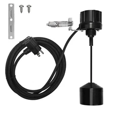 FLUENTPOWER Sump Pump Universal Vertical Mechanical Float Switch, Black