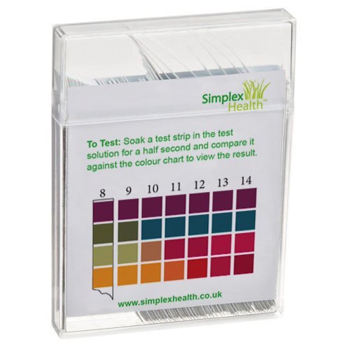 Strisce Reattive pH Acqua Gamma 0-14 (100 Strisce) Strisce Reattive di Simplex Health foto 2