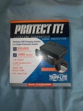 Tripp Lite Charging Station with 2-Outlet Surge Protector