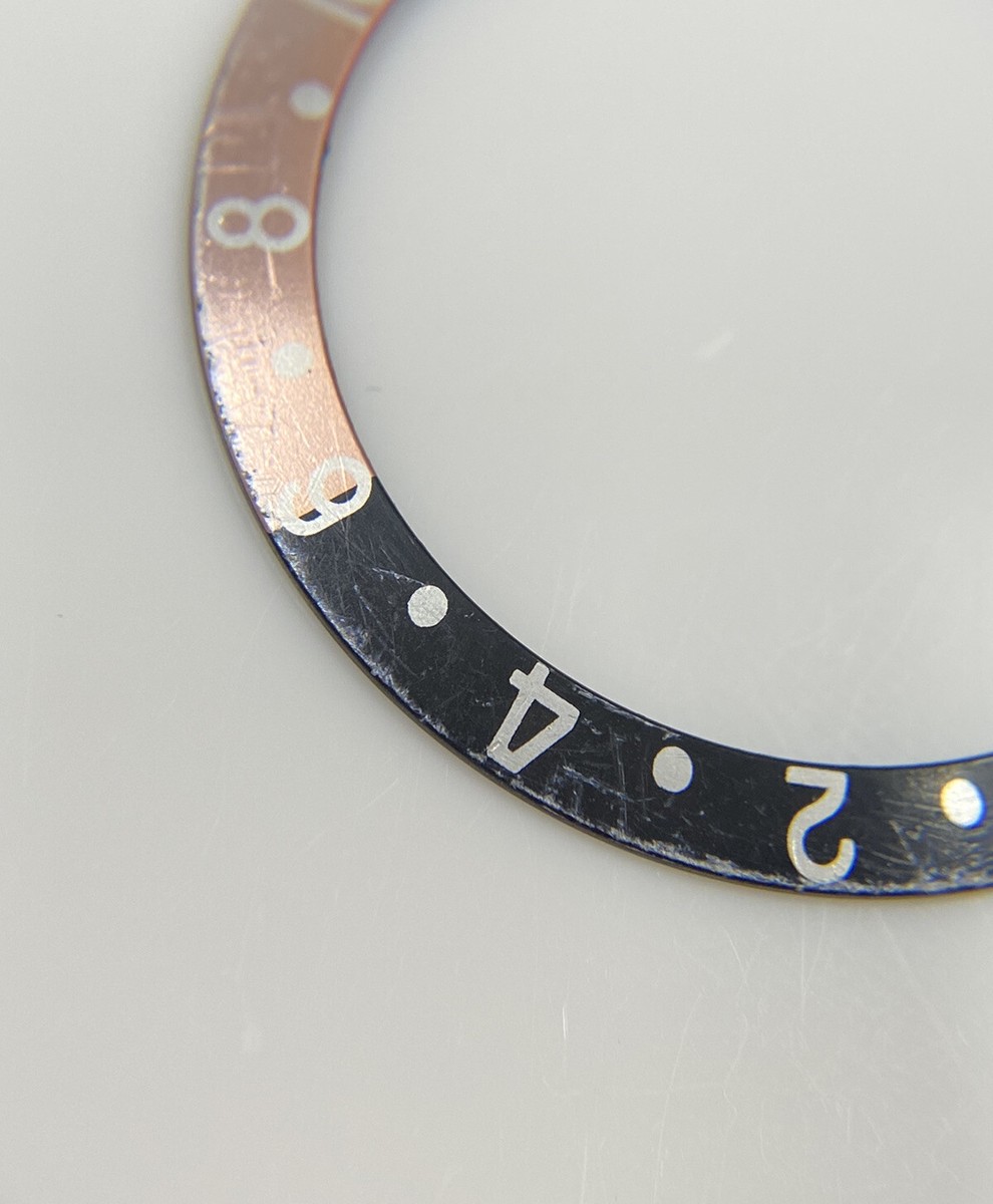 Genuine Rolex GMT Master Coke Faded Pink/ Black Bezel Insert 16700