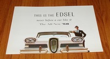 1958 Edsel Full Line Sales Brochure Ranger Citation Pacer Corsair