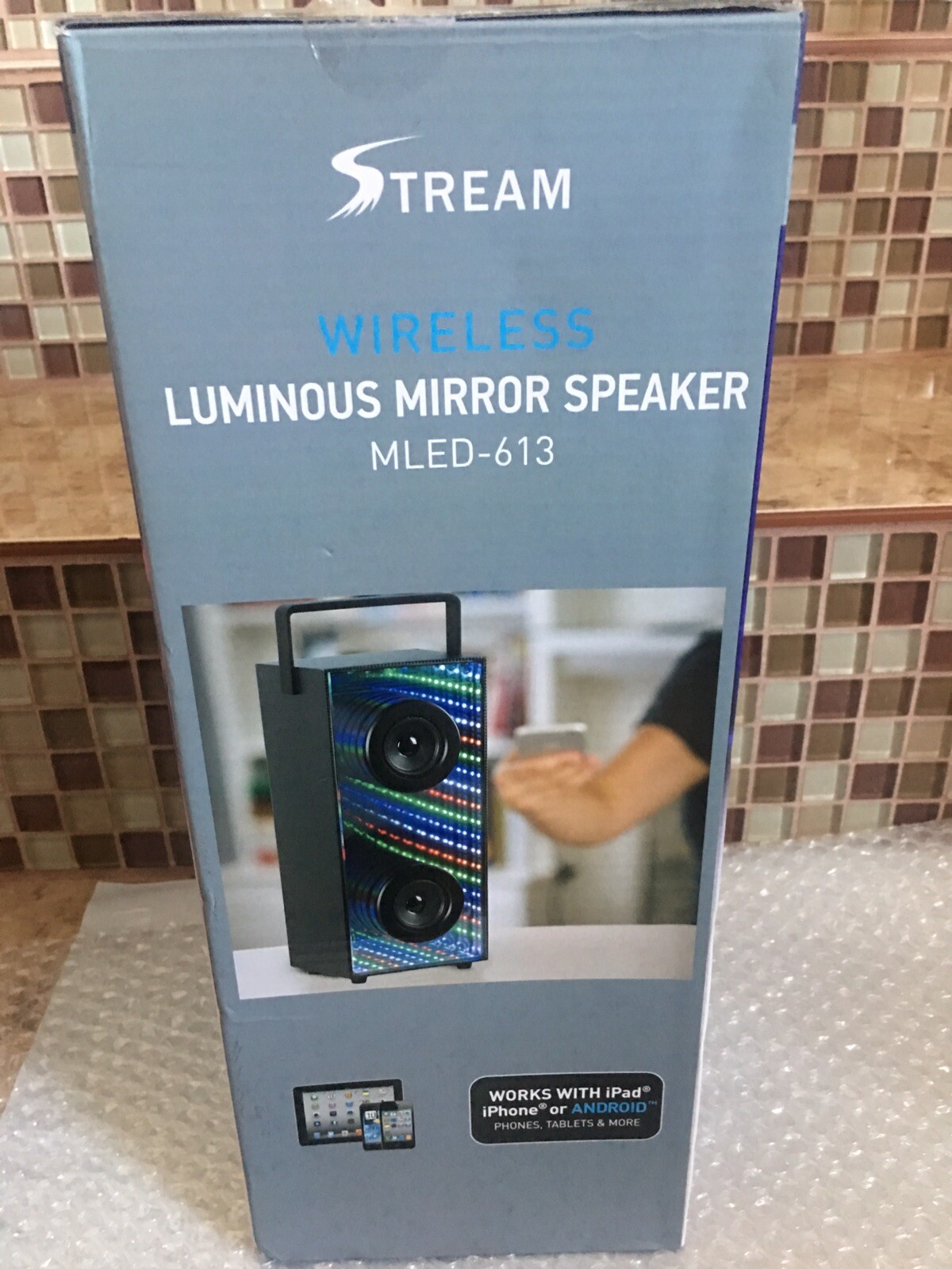 soundlogic xl luminous mirror party speaker