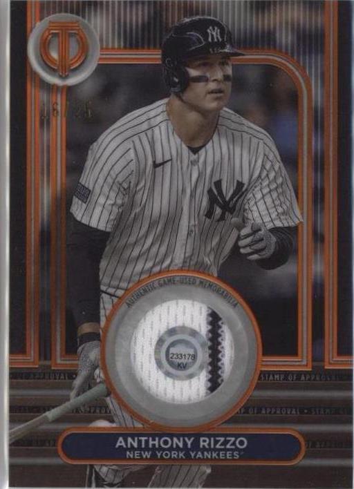 2024 Topps Tribute - Stamp of Approval Relics Anthony Rizzo #SOA-ARIZ ...