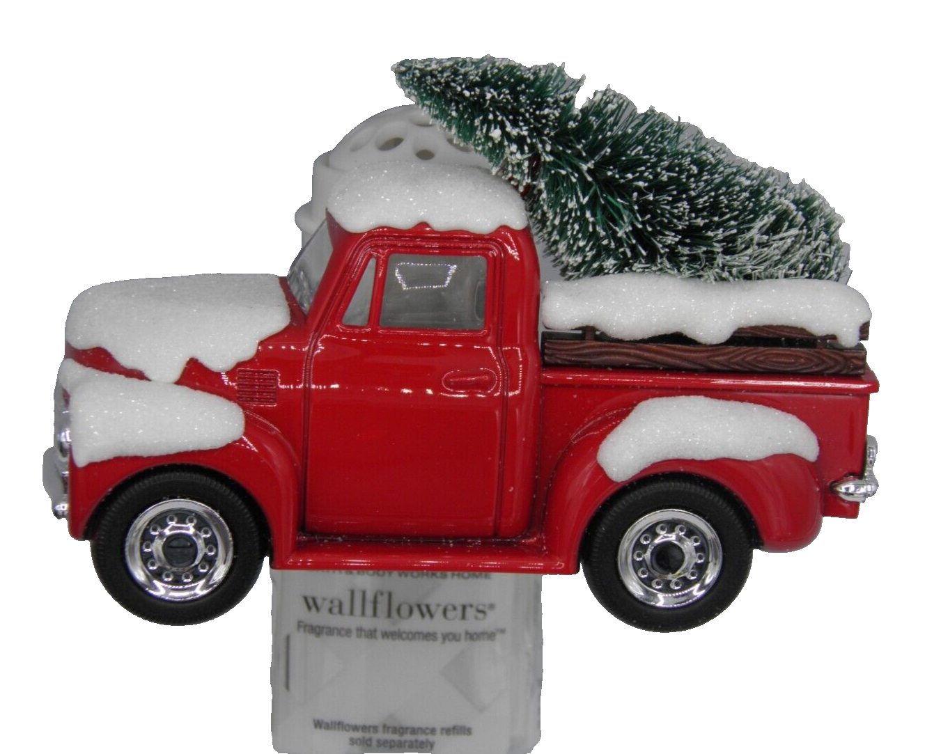 Bath & Body Works Red Truck CHRISTMAS TREE Wallflower Fragrance Plug In-image