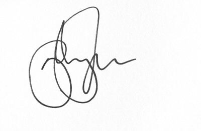 John Thomson HANDSIGNIERTE 5,5x3,5 weiße Karte FAST SHOW COLD FEET *in Person* COA