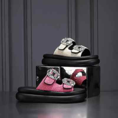 Sandali Ciabatte Sabot Basse Colorate Comode Platform Pelle