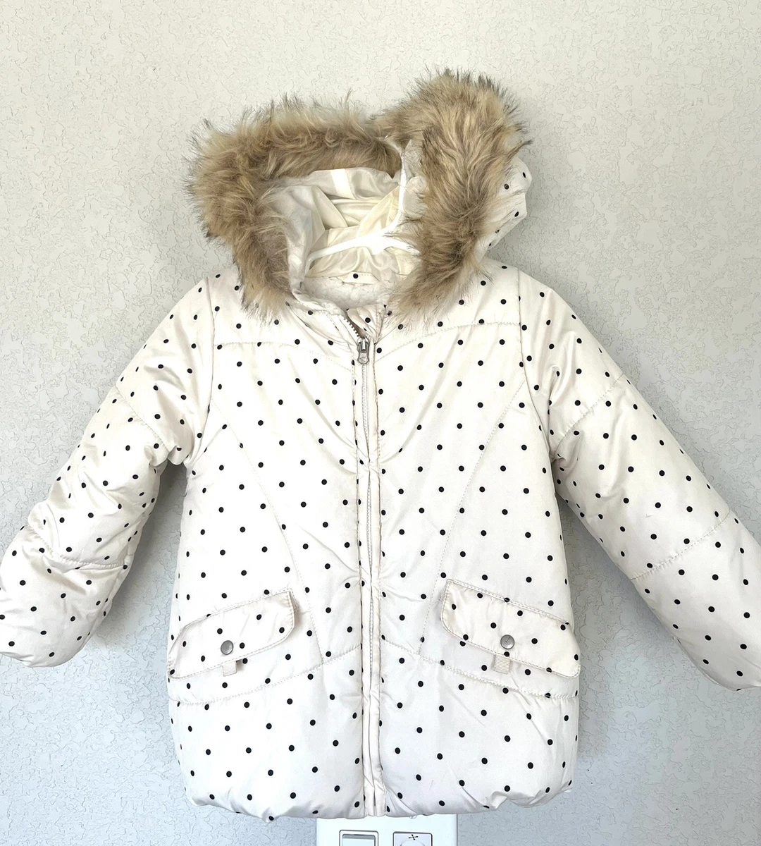 Girls white winter best sale jacket