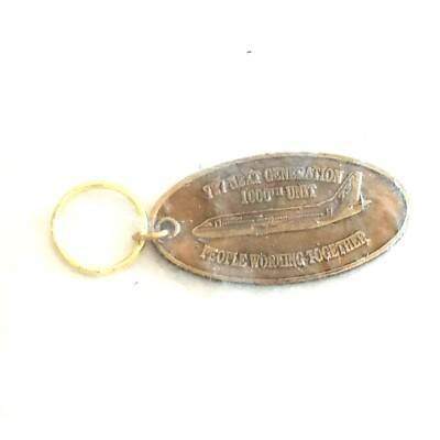 BOEING 737 Next Generation 1000th unit  Key chain Key ring medallion Key Fob