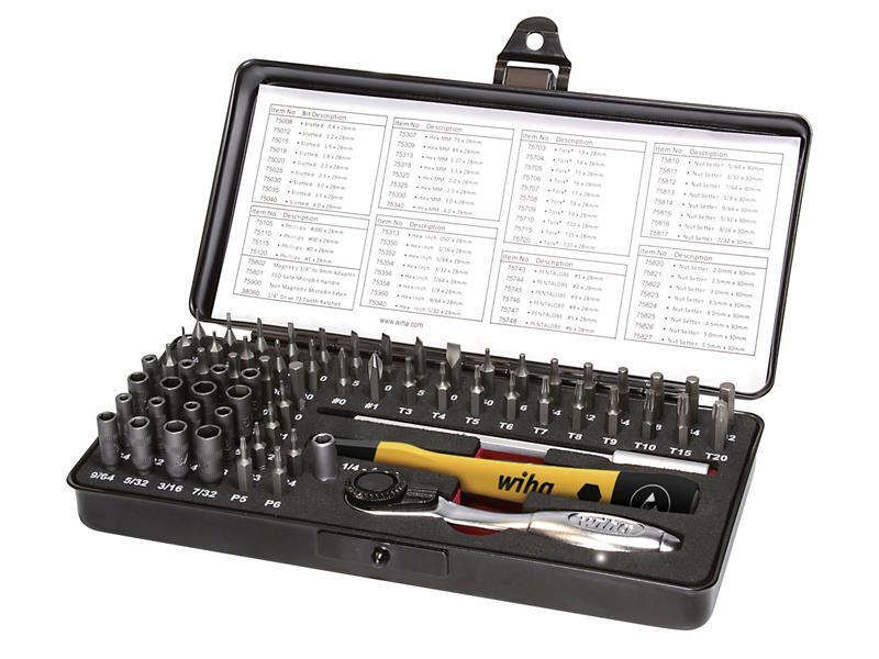 Wiha ESD Micro-Bit Set, 66 Pezzi ( Inc. Case)