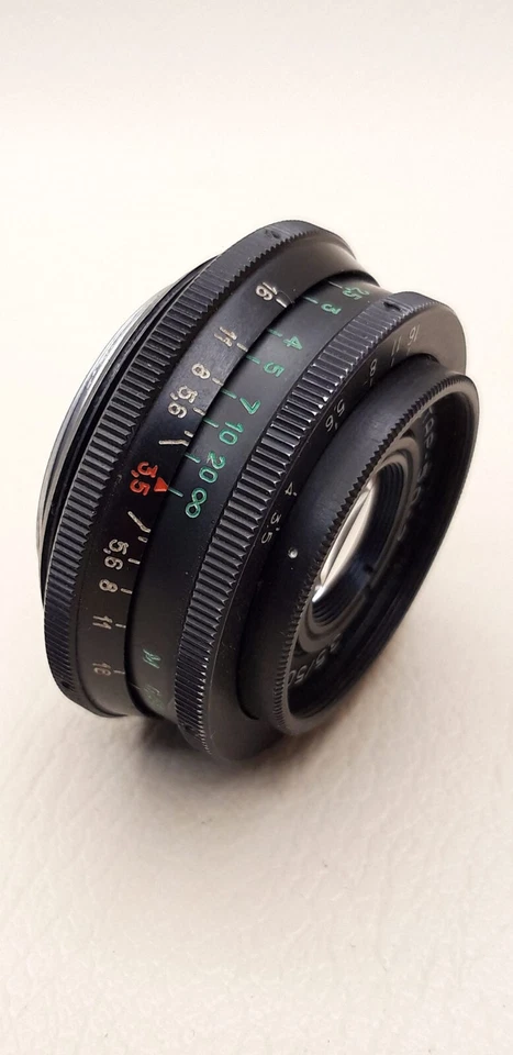 KMZ Industar 50-2 3.5/50 lente panqueque vintage SLR y digital M42 montura retrato Foto 2 de 4