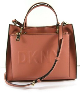 dkny embossed logo bag