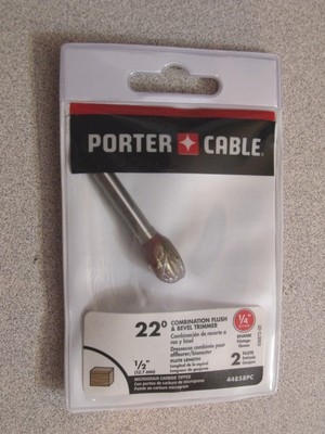 Porter Cable 44858PC 1/4'' Combination Flush and 22° Bevel Cutting