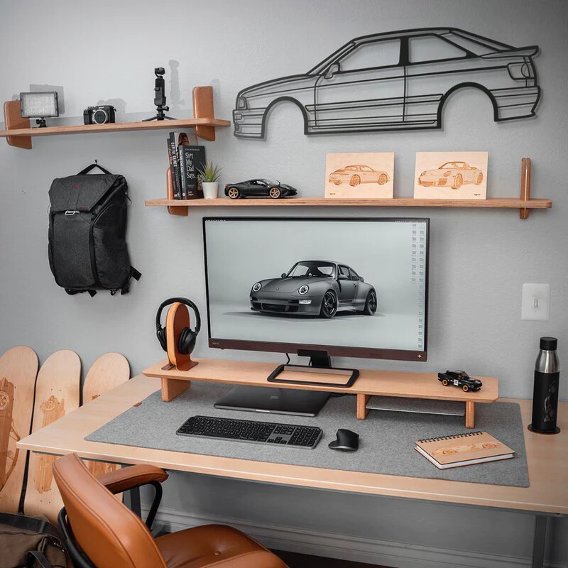 Wall Art Home Decor 3D Acrylic Metal Car Auto Poster USA Silhouette 90 TYP 89