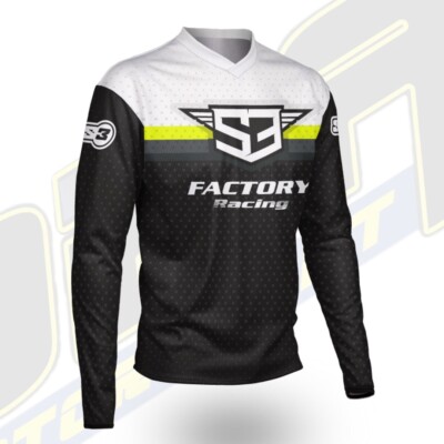 S3 Racing Trials Bike Trikot Shirt Top - NEU Beta TRS Vertigo GasGas Flo gelb