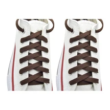 2 Pairs Flat 27",36",45",54",63" Athletic Sports Sneaker Brown Shoelace Strings 