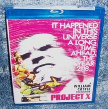 NEW RARE OOP OLIVE FILMS WILLIAM CASTLE PROJECT X SCI-FI BLU RAY MOVIE 1968