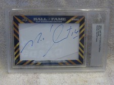 Michel Goulet Cut Autograph 2022 Leaf Hall Of Fame Cut Edition Quebec Nordiques