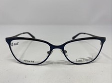Lulu Guinness L774 NAV 50-15-135 B:35 Navy/Gunmetal Eyeglasses Frame 2746