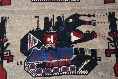 3'1 x 5 Handmade vintage afghan tribal shindand war area rug, 3x5 wool area rug - Picture 8 of 10