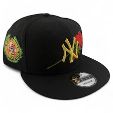 New Era New York Yankees MLB Gold Rose 9FIFTY Snapback Adjustable Hat Cap