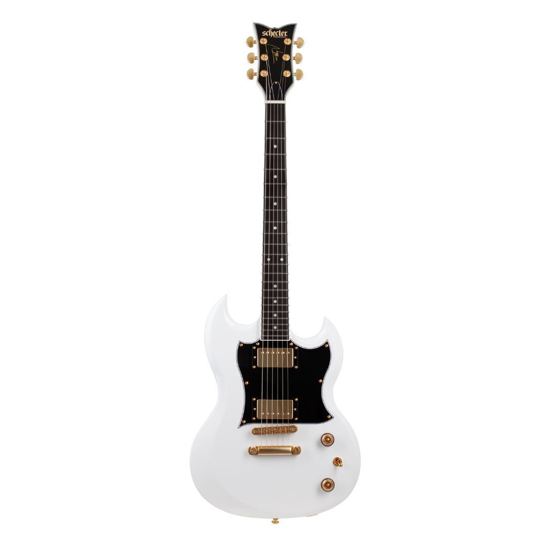 Schecter ZV-H6LLYW66D LH 6-струнная электрогитара для правой руки, глянцево-белая