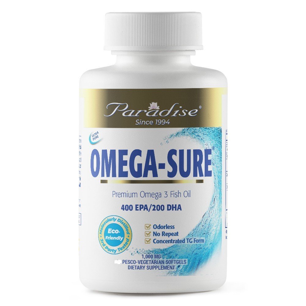 Paradise Herbs Omega-Sure Fish Oil 30 растительных капсул 3290₽