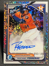 2024 Bowman Chrome 1st REFRACTOR PROSPECT ROOKIE AUTO Pascanel Ferreras /100