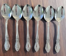 6~F.B. Rogers Stainless Steel Japan TROPEZ Teaspoons